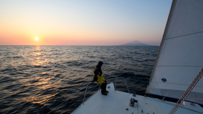 海からの滑走